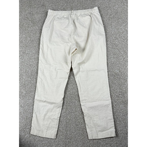 Uniqlo Pants Mens XL Beige Linen Blend Casual Relaxed Fit Lightweight *34x28 - Picture 8 of 10